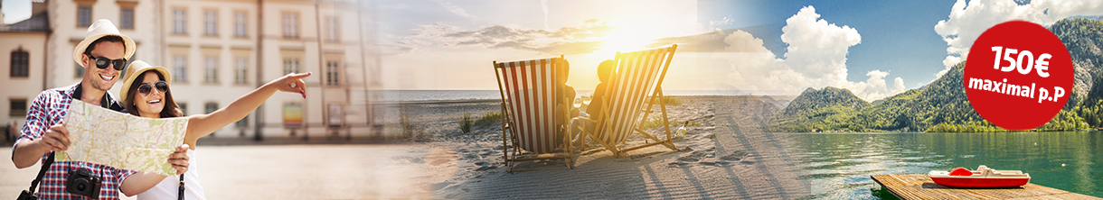 Kurzurlaub: bis zu 4 Nächte unter 150 Euro