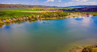 Der Stausee Hohenfelden in Thüringen