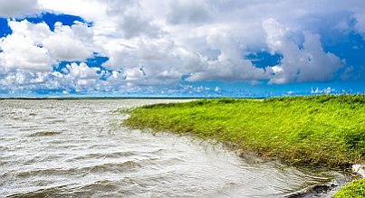 Der polnische Strandsee Jezioro Łebsko