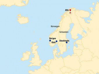 Norwegen / Alta - Die Stadt der Nordlichter
