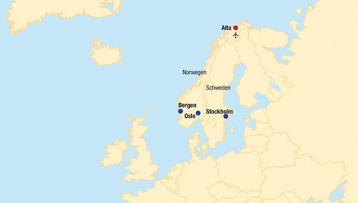 Norwegen / Alta - Die Stadt der Nordlichter