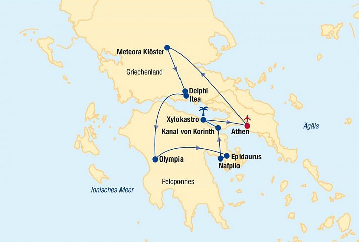 Griechenland Rundreise & Baden