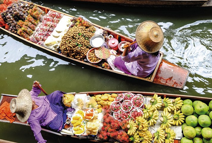 Thailand Rundreise & Baden - Schwimmender Markt