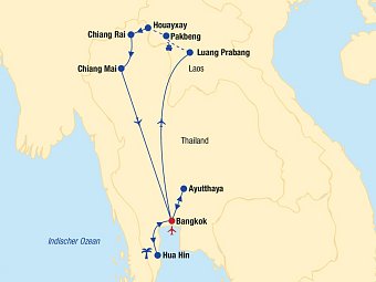 Thailand und Laos Rundreise