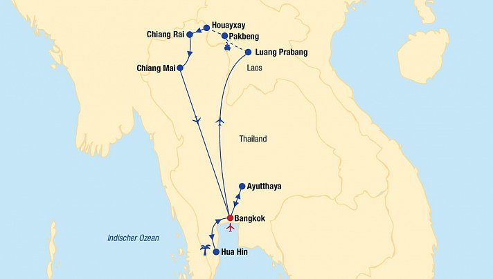 Thailand und Laos Rundreise