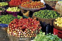 Südindien Rundreise - Markt mit Gewürzen