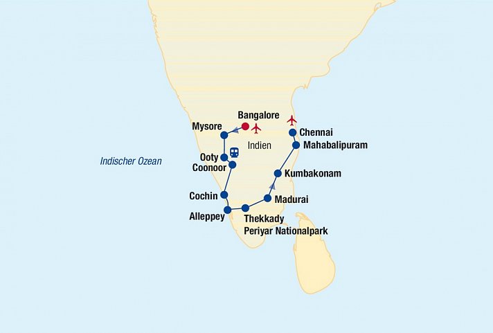 Südindien Rundreise