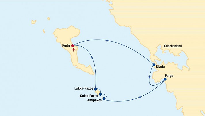 Segelkreuzfahrt Griechenland