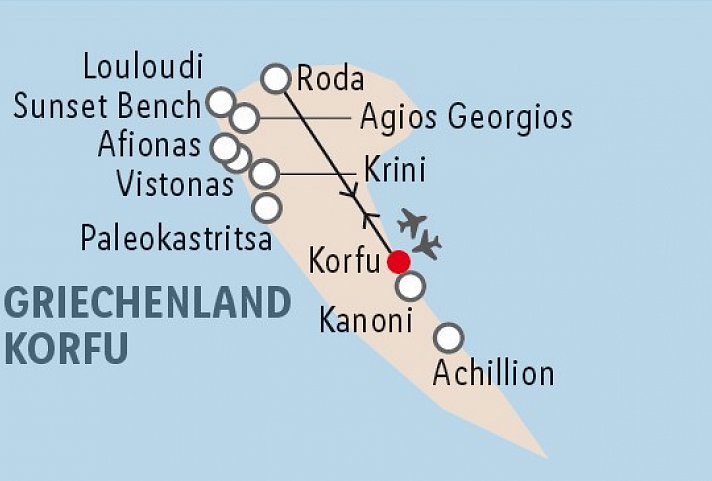 Korfu Standortrundreise