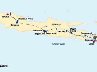 Java und Bali Rundreise & Baden