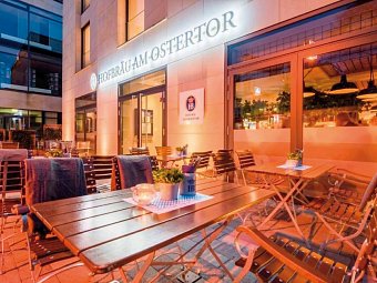 Best Western Plus Hotel Ostertor - Restaurant Hofbräu am Ostertor - Terrasse