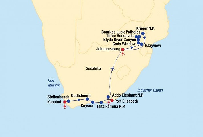 Südafrika Rundreise
