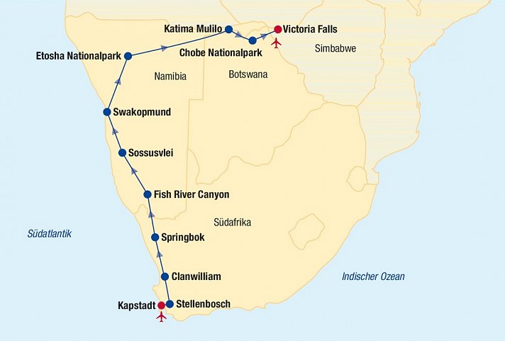 Große Afrika Rundreise