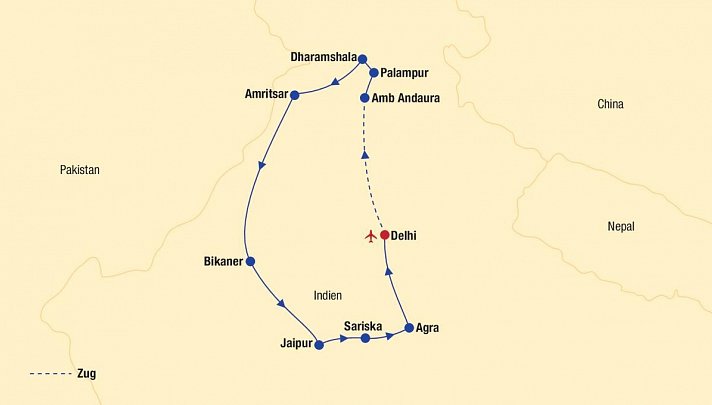 Nordindien-Rajasthan Rundreise