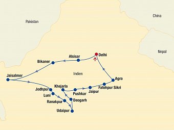 Indien-Rajasthan Rundreise