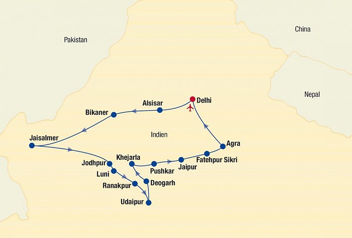 Indien-Rajasthan Rundreise