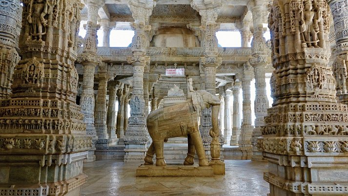Indien-Rajasthan Rundreise - Ranakpur-Jain-Tempel