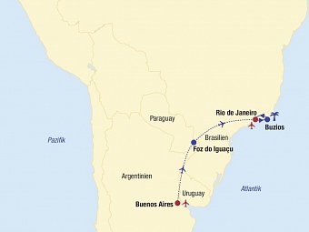 Argentinien & Brasilien Kombinationsreise