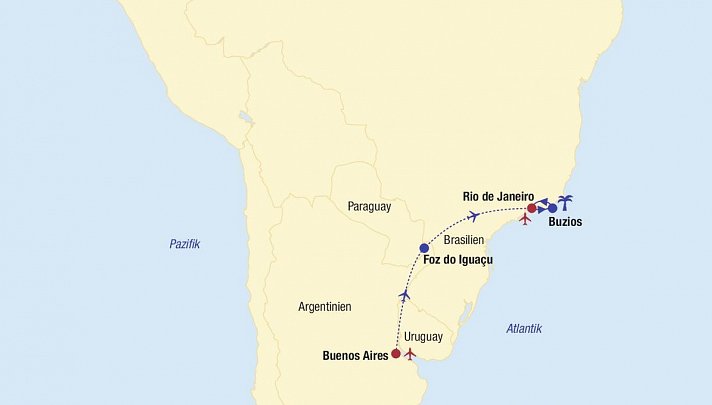 Argentinien & Brasilien Kombinationsreise
