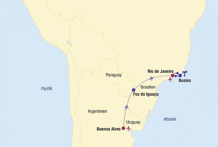 Argentinien & Brasilien Kombinationsreise