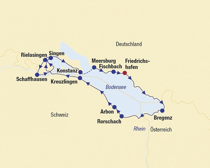 Bodensee-Radtour ab/bis Friedrichshafen