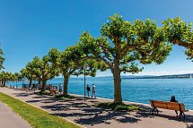 Bodensee-Radtour ab/bis Friedrichshafen - Blick auf den Bodensee