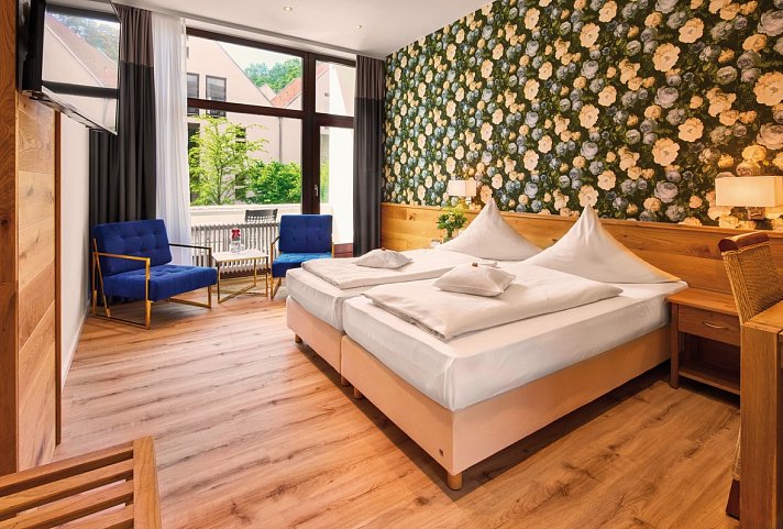 Hotel Gersfelder Hof - Wohnbeispiel Doppelzimmer Standard (Zimmercodierungen DB1 & DB9)