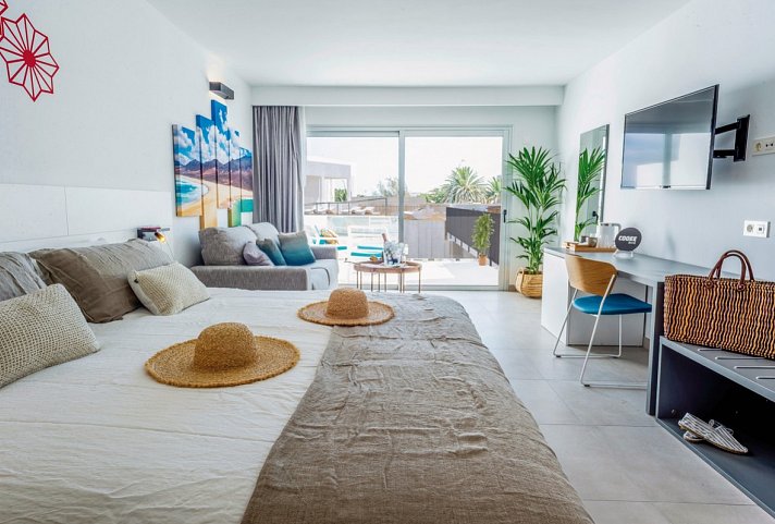 Hotel Taimar - Wohnbeispiel Juniorsuite (Zimmercodierungen JB1, JB2 & JP1)