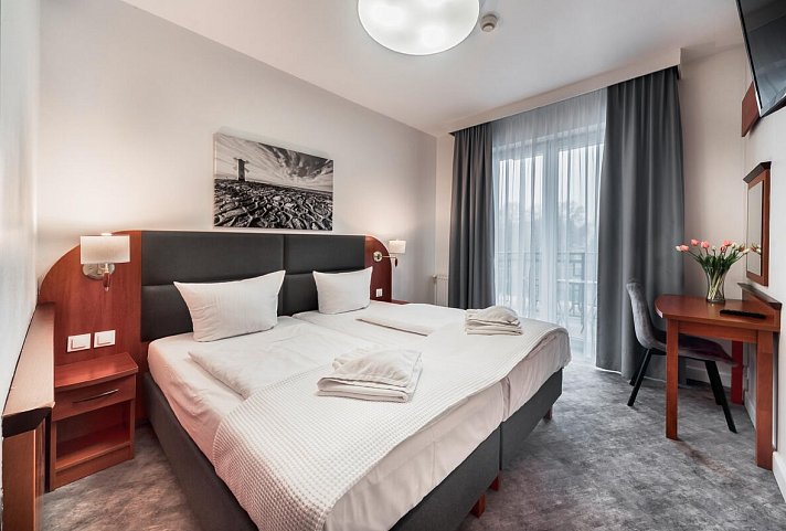 Rezydent Resort - Wohnbeispiel Doppelzimmer (Zimmercodierung DB8.EB8)