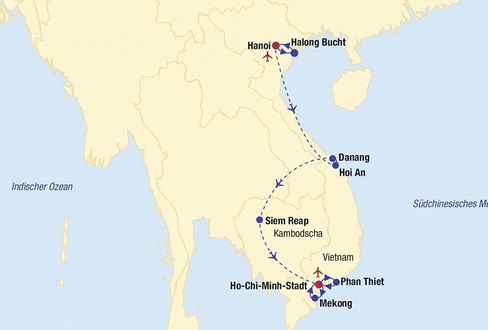 Vietnam Kambodscha Kombinationsreise