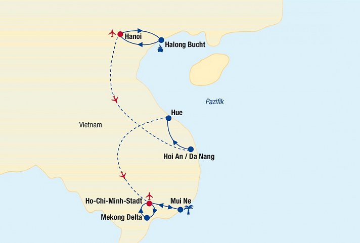 Vietnam Rundreise & Baden