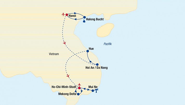 Vietnam Rundreise & Baden