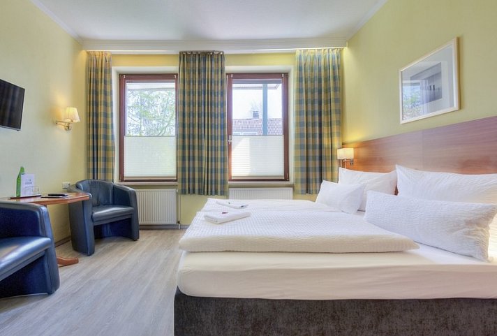 Hotel Morgensonne - Wohnbeispiel Doppelzimmer (Zimmercodierung DB1)