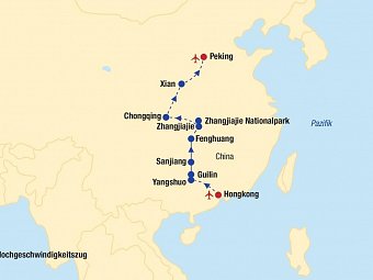 Hongkong und China Kombireise