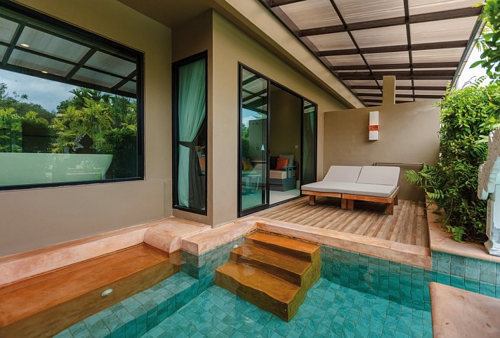 Maikhao Palm Beach Resort - Beispiel Doppelzimmer Deluxe Pool Access