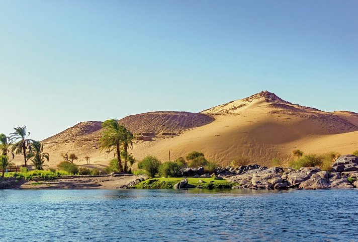 Nilkreuzfahrt + Badeurlaub Abu Soma - Dünen, Nil