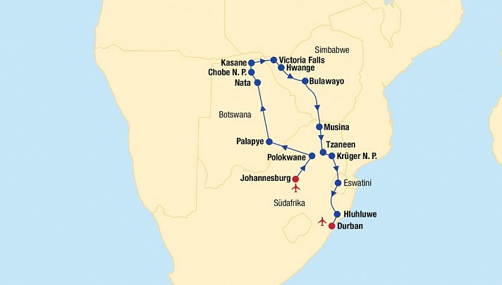 Große Afrika Rundreise