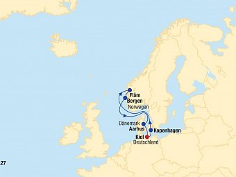 Kreuzfahrt Norwegen inkl. Parkplatz