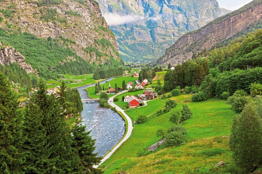 Kreuzfahrt Norwegen inkl. Bahn - Flåm, Aurlandfjord