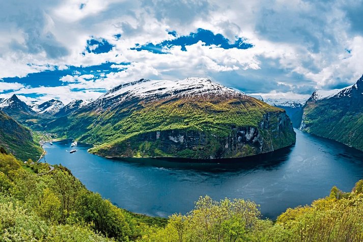Kreuzfahrt Norwegen inkl. Bahn - Geirangerfjord