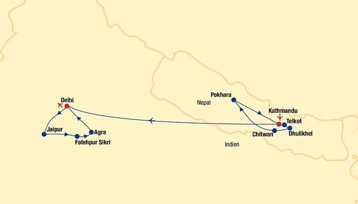 Nepal & Indien Rundreise