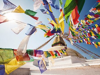 Nepal & Indien Rundreise - Gebetsfahnen