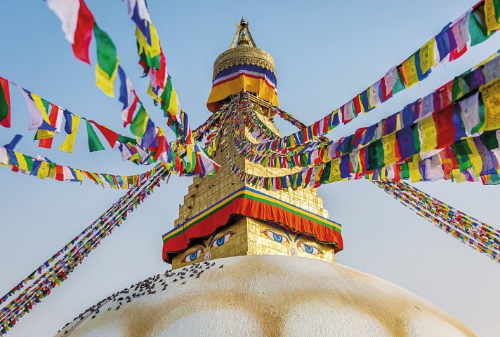 Nepal Rundreise mit Trekking - Boudhanath Stupa