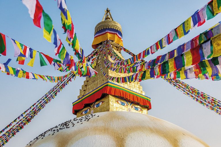Nepal Rundreise - Boudhanath Stupa
