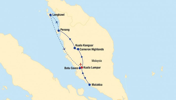 Malaysia Rundreisen & Baden