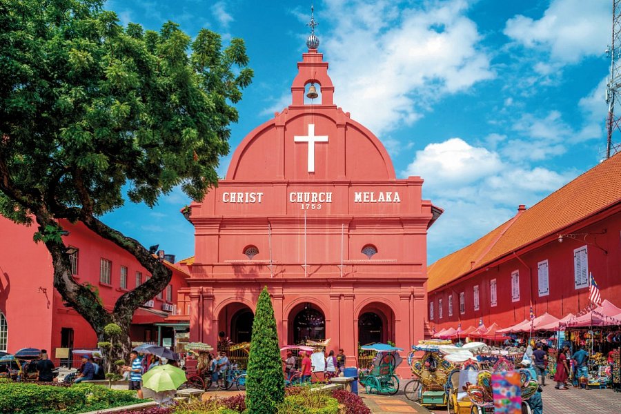 Malaysia Rundreisen & Baden - Christuskirche und Roter Platz, Malakka