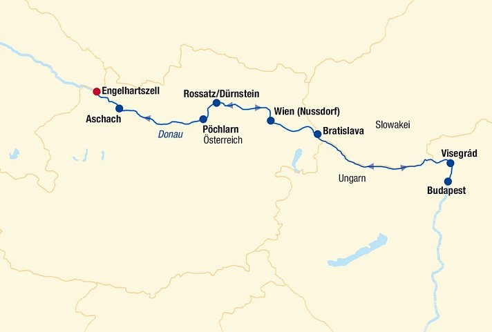 Flusskreuzfahrt Donau Rad & Schiff