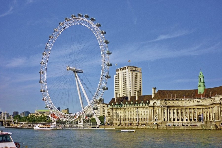 Südengland & Wales Rundreise - Riesenrad an der Themse