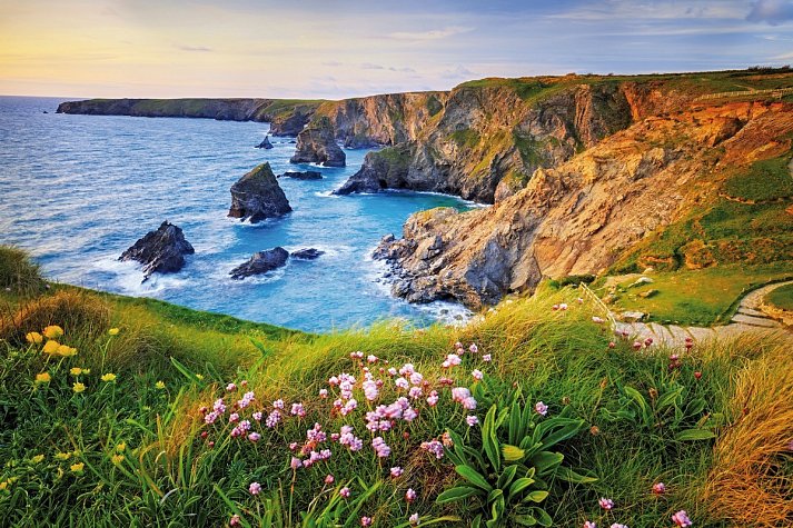 Südengland & Wales Rundreise - Bedruthan Steps, Cornwall