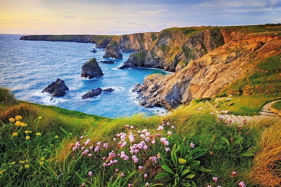 Südengland & Wales Rundreise - Bedruthan Steps, Cornwall